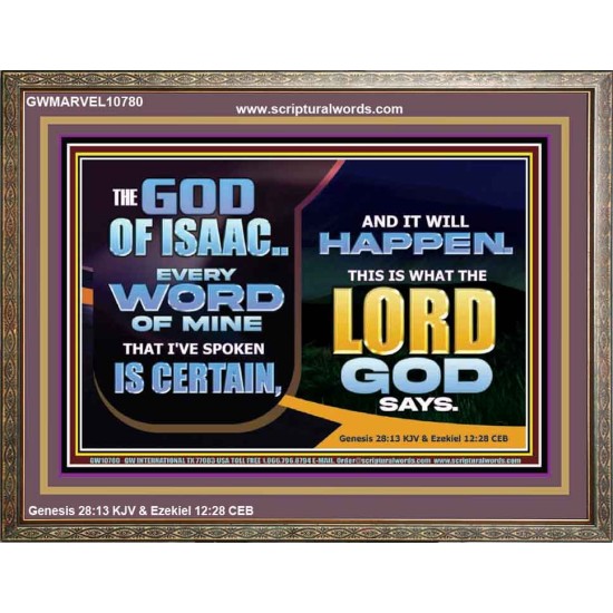 THE WORD OF THE LORD IS CERTAIN AND IT WILL HAPPEN  Modern Christian Wall Décor  GWMARVEL10780  