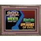 GOD IS ANGRY WITH THE WICKED EVERY DAY  Biblical Paintings Wooden Frame  GWMARVEL10790  