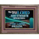 THE VOICE OF THE LORD GIVE STRENGTH UNTO HIS PEOPLE  Contemporary Christian Wall Art Wooden Frame  GWMARVEL10795  