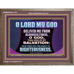 DELIVER ME FROM BLOODGUILTINESS  Religious Wall Art   GWMARVEL11741  "36X31"