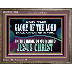 AND THE GLORY OF THE LORD SHALL APPEAR UNTO YOU  Children Room Wall Wooden Frame  GWMARVEL11750B  