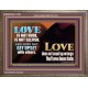 LOVE IS NOT RUDE AND IS NOT SELFISH  Sanctuary Wall Wooden Frame  GWMARVEL11760  