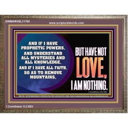 WITHOUT LOVE A VESSEL IS NOTHING  Righteous Living Christian Wooden Frame  GWMARVEL11765  
