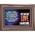 WITHOUT LOVE A VESSEL IS NOTHING  Righteous Living Christian Wooden Frame  GWMARVEL11765  "36X31"