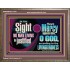 IN THY SIGHT SHALL NO MAN LIVING BE JUSTIFIED  Church Decor Wooden Frame  GWMARVEL11919  "36X31"