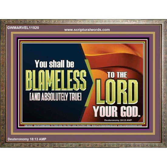 BE ABSOLUTELY TRUE TO THE LORD OUR GOD  Children Room Wooden Frame  GWMARVEL11920  