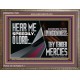 HEAR ME SPEEDILY O LORD ACCORDING TO THY LOVINGKINDNESS  Ultimate Inspirational Wall Art Wooden Frame  GWMARVEL11922  