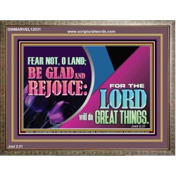 THE LORD WILL DO GREAT THINGS  Eternal Power Wooden Frame  GWMARVEL12031  "36X31"