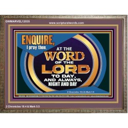 THE WORD OF THE LORD IS FOREVER SETTLED  Ultimate Inspirational Wall Art Wooden Frame  GWMARVEL12035  "36X31"