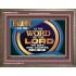 THE WORD OF THE LORD IS FOREVER SETTLED  Ultimate Inspirational Wall Art Wooden Frame  GWMARVEL12035  "36X31"