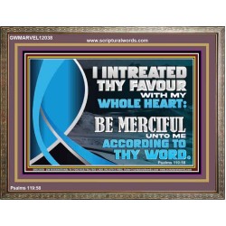 BE MERCIFUL UNTO ME ACCORDING TO THY WORD  Ultimate Power Wooden Frame  GWMARVEL12038  "36X31"