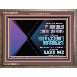 THIS DAY ACCORDING TO THY ORDINANCE O LORD SAVE ME  Children Room Wall Wooden Frame  GWMARVEL12042  "36X31"