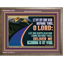 LET MY SUPPLICATION COME BEFORE THEE O LORD  Scripture Art Wooden Frame  GWMARVEL12053  "36X31"