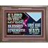 BLESSED IS THE MAN WHOSE STRENGTH IS IN THEE  Wooden Frame Christian Wall Art  GWMARVEL12102  "36X31"