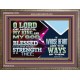 BLESSED IS THE MAN WHOSE STRENGTH IS IN THEE  Wooden Frame Christian Wall Art  GWMARVEL12102  