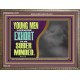 YOUNG MEN BE SOBER MINDED  Wall & Art Décor  GWMARVEL12107  