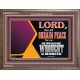 THE LORD WILL ORDAIN PEACE FOR US  Large Wall Accents & Wall Wooden Frame  GWMARVEL12113  