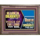 HEARKEN DILIGENTLY UNTO THE VOICE OF THE LORD THY GOD  Custom Wall Scriptural Art  GWMARVEL12126  