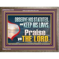OBSERVE HIS STATUES AND KEEP HIS LAWS  Custom Art and Wall Décor  GWMARVEL12140  "36X31"