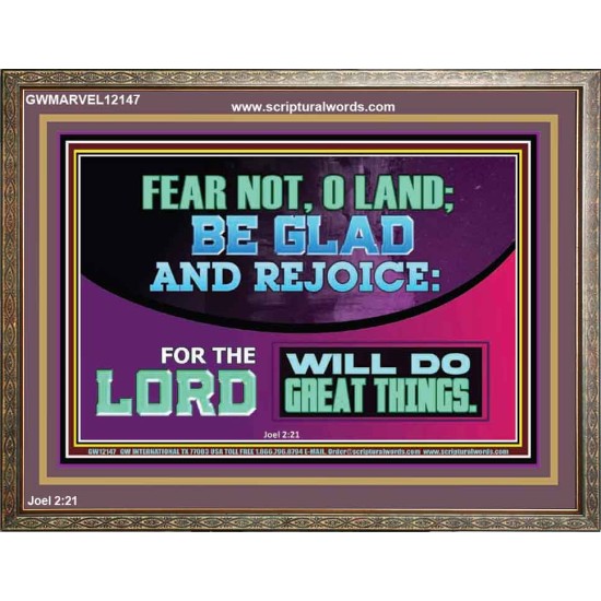 THE LORD WILL DO GREAT THINGS  Custom Inspiration Bible Verse Wooden Frame  GWMARVEL12147  