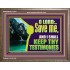 SAVE ME AND I SHALL KEEP THY TESTIMONIES  Inspirational Bible Verses Wooden Frame  GWMARVEL12163  "36X31"