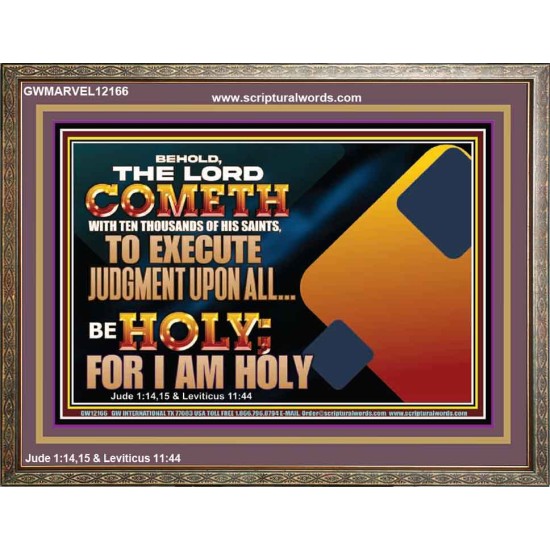 THE LORD COMETH WITH TEN THOUSANDS OF HIS SAINTS TO EXECUTE JUDGEMENT  Bible Verse Wall Art  GWMARVEL12166  