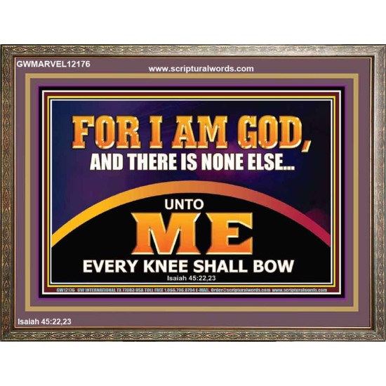 UNTO ME EVERY KNEE SHALL BOW  Scripture Wall Art  GWMARVEL12176  