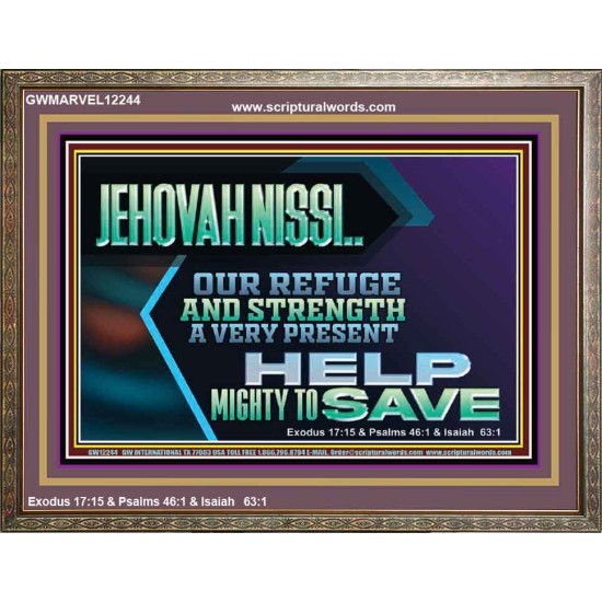 JEHOVAH NISSI OUR REFUGE AND STRENGTH A VERY PRESENT HELP  Church Picture  GWMARVEL12244  