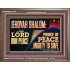 JEHOVAH SHALOM THE LORD OUR PEACE PRINCE OF PEACE  Righteous Living Christian Wooden Frame  GWMARVEL12251  "36X31"