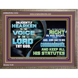 GIVE EAR TO HIS COMMANDMENTS AND KEEP ALL HIS STATUES  Eternal Power Wooden Frame  GWMARVEL12252  "36X31"