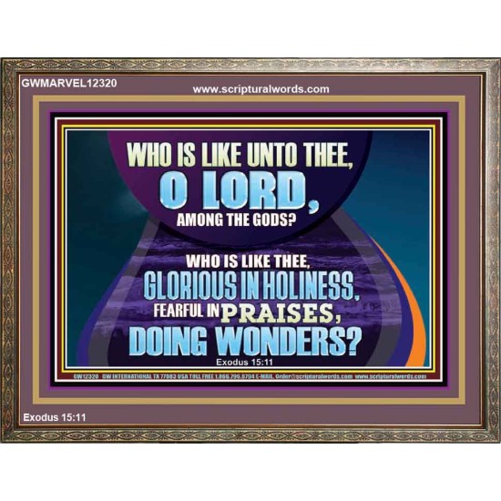 FEARFUL IN PRAISES DOING WONDERS  Ultimate Inspirational Wall Art Wooden Frame  GWMARVEL12320  