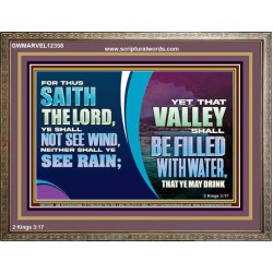 VALLEY SHALL BE FILLED WITH WATER THAT YE MAY DRINK  Sanctuary Wall Wooden Frame  GWMARVEL12358  "36X31"