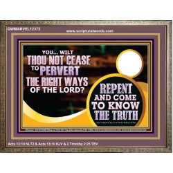 REPENT AND COME TO KNOW THE TRUTH  Eternal Power Wooden Frame  GWMARVEL12373  "36X31"