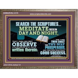SEARCH THE SCRIPTURES MEDITATE THEREIN DAY AND NIGHT  Unique Power Bible Wooden Frame  GWMARVEL12379  