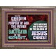 CHOSEN ACCORDING TO THE PURPOSE OF GOD THE FATHER THROUGH SANCTIFICATION OF THE SPIRIT  Church Wooden Frame  GWMARVEL12432  