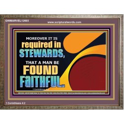 BE FOUND FAITHFUL  Scriptural Wall Art  GWMARVEL12693  "36X31"
