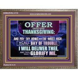PAY THY VOWS UNTO THE MOST HIGH  Christian Artwork  GWMARVEL12730  "36X31"