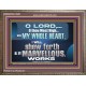 SHEW FORTH ALL THY MARVELLOUS WORKS  Bible Verse Wooden Frame  GWMARVEL12948  