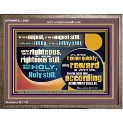 BE RIGHTEOUS STILL  Bible Verses Wall Art  GWMARVEL12950  "36X31"