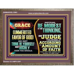 GRACE UNMERITED FAVOR OF GOD  Bible Scriptures on Love Wooden Frame  GWMARVEL12963  "36X31"