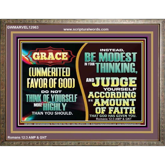GRACE UNMERITED FAVOR OF GOD  Bible Scriptures on Love Wooden Frame  GWMARVEL12963  