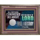 IN THE NAME OF THE LORD WILL I DESTROY THEM  Biblical Paintings Wooden Frame  GWMARVEL12966  