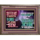 SUFFER NOT THY MOUTH TO CAUSE THY FLESH TO SIN  Bible Verse Wooden Frame  GWMARVEL12976  