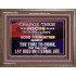 GOOD FOUNDATION AGAINST THE TIME TO COME  Scriptural Wooden Frame Glass Wooden Frame  GWMARVEL12982  "36X31"