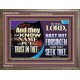 THEY THAT KNOW THY NAME WILL NOT BE FORSAKEN  Biblical Art Glass Wooden Frame  GWMARVEL12983  