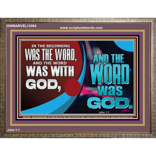 THE WORD OF LIFE THE FOUNDATION OF HEAVEN AND THE EARTH  Ultimate Inspirational Wall Art Picture  GWMARVEL12984  