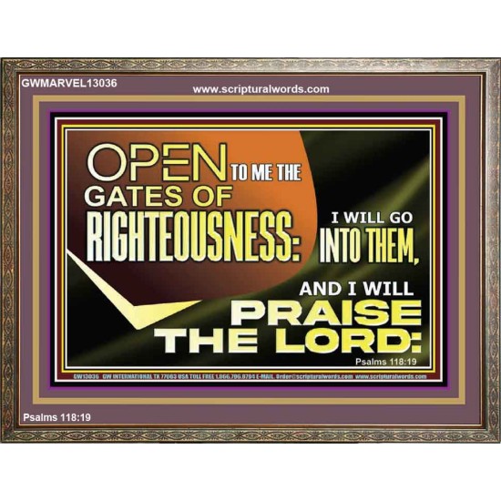 OPEN TO ME THE GATES OF RIGHTEOUSNESS  Children Room Décor  GWMARVEL13036  