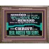 THE LORD WILL GIVE YOU AS A REWARD  Eternal Power Wooden Frame  GWMARVEL13080  "36X31"