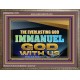 EVERLASTING GOD IMMANUEL..GOD WITH US  Contemporary Christian Wall Art Wooden Frame  GWMARVEL13105  