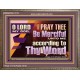 LORD MY GOD, I PRAY THEE BE MERCIFUL UNTO ME ACCORDING TO THY WORD  Bible Verses Wall Art  GWMARVEL13114  